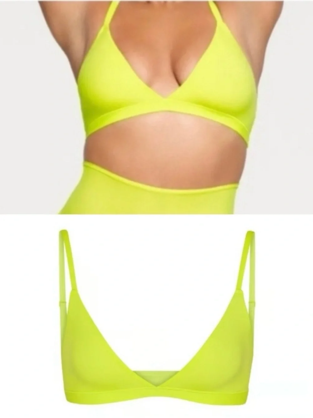 NEW Skims FE Highlighter Triangle Bra - Picture 3 of 4